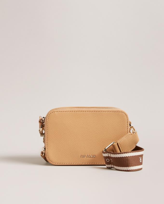 Sac Crossbody Ted Baker Mini Webbing Camera Marron Femme | SQF-04646734